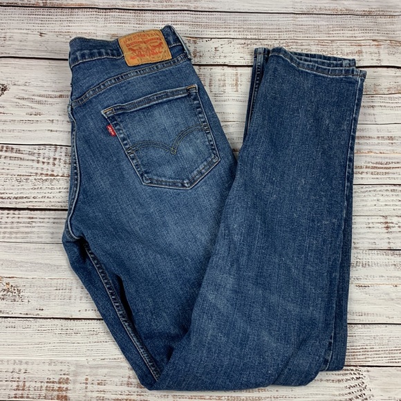 Levi Strauss “513” slim straight leg blue jeans size 34 - Picture 10 of 13